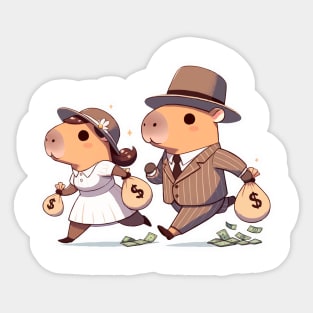 Toronto - High Park Capybaras Bonnie & Clyde V3 Sticker